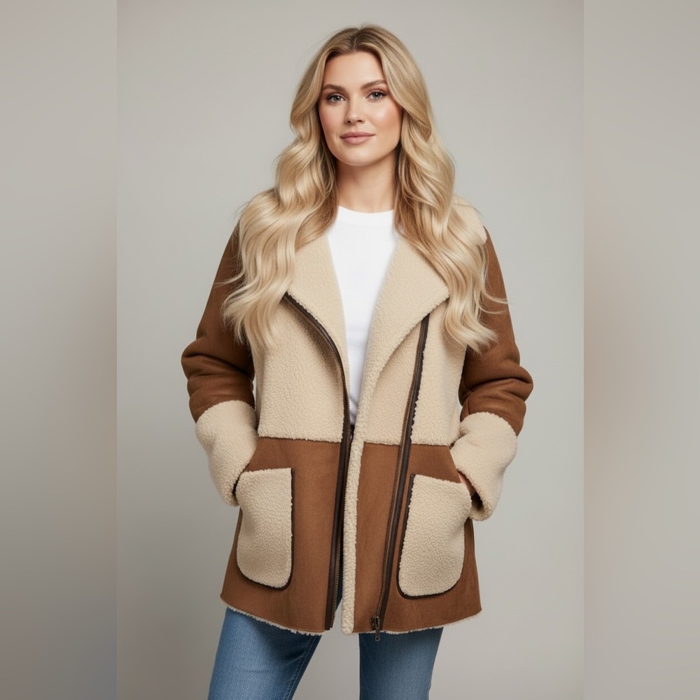 Dex Two-Tone Teddy Jacket